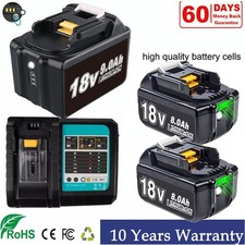 Battery for Makita 18V 5.0Ah 8.0Ah Li-ion BL1830 BL1850 BL1860/Charger/Holder US