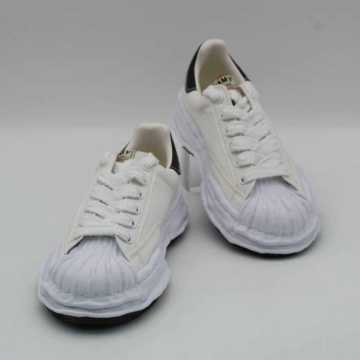 A08FW735-white Maison MIHARA YASUHIRO BLAKEY Original Sole Canvas