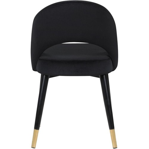 Coaster Lindsey Arched Back Upholstered Side Chair in Black (Set of 2) - Picture 4 of 6