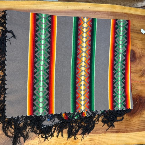 Vintage Pendleton Blanket Chief Joseph Aztec Wool Fringe Beaver State 66 x 56 - Picture 4 of 19