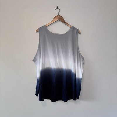 Women s Terra & Sky US 3X Ombré Muscle Tee Top