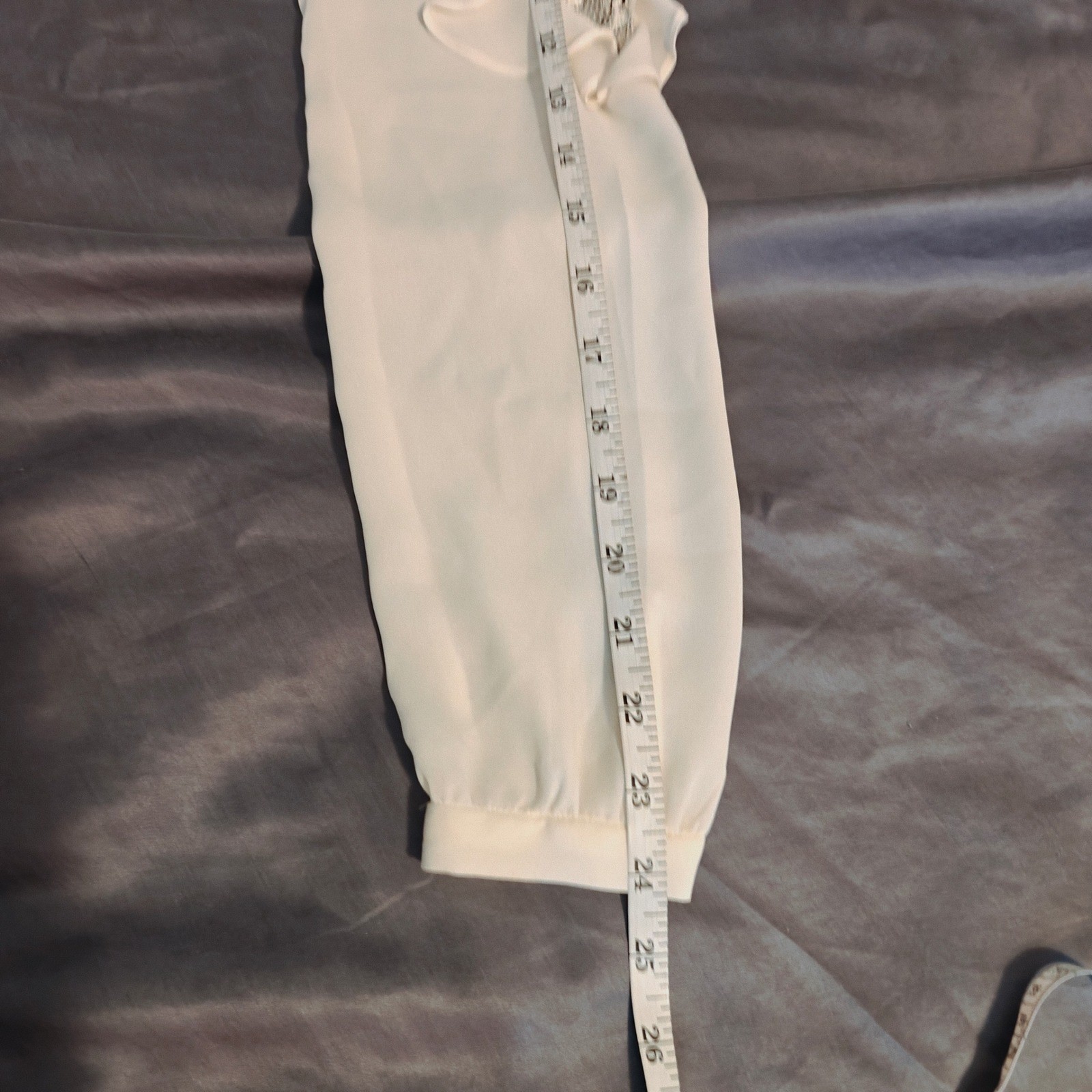 Zara Basic Collection White Lace Ruffle Sleeve Bl… - image 7