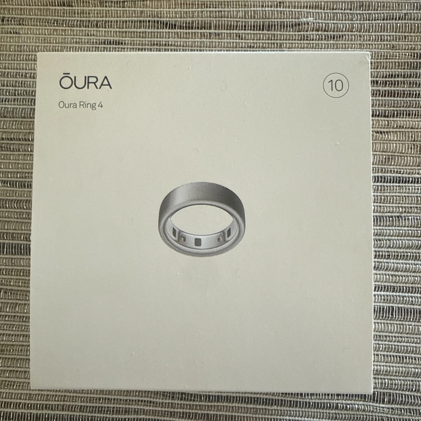 Oura Ring Gen 4 Size 10 Brushed Silver
