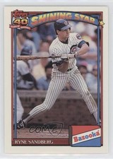 1991 Topps Bazooka Shining Stars Ryne Sandberg #9 HOF fo7