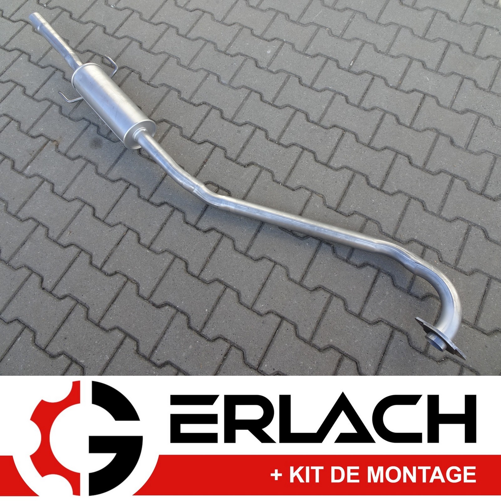 Silencieux intermediaire 6995 pour Toyota Avensis 2.0 essence 16V en acier aluminise