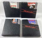 4 Nintendo NES Games With Sleeves  Dr Mario  Platoon  Astyanax  Super Mario/Duck