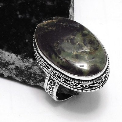 Dagon Blood Stone Ethnic Handmade Antique Design Ring Jewelry US Size-10 R-598