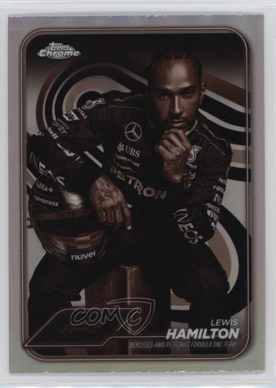 2024 Topps Chrome Formula 1 F1 Drivers Sepia Refractor Lewis Hamilton #6 0a8d