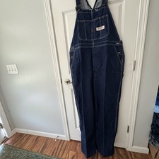 New Old Stock Vintage Big Mac - JC Penney s Denim Bib Overalls 42x34 RARE