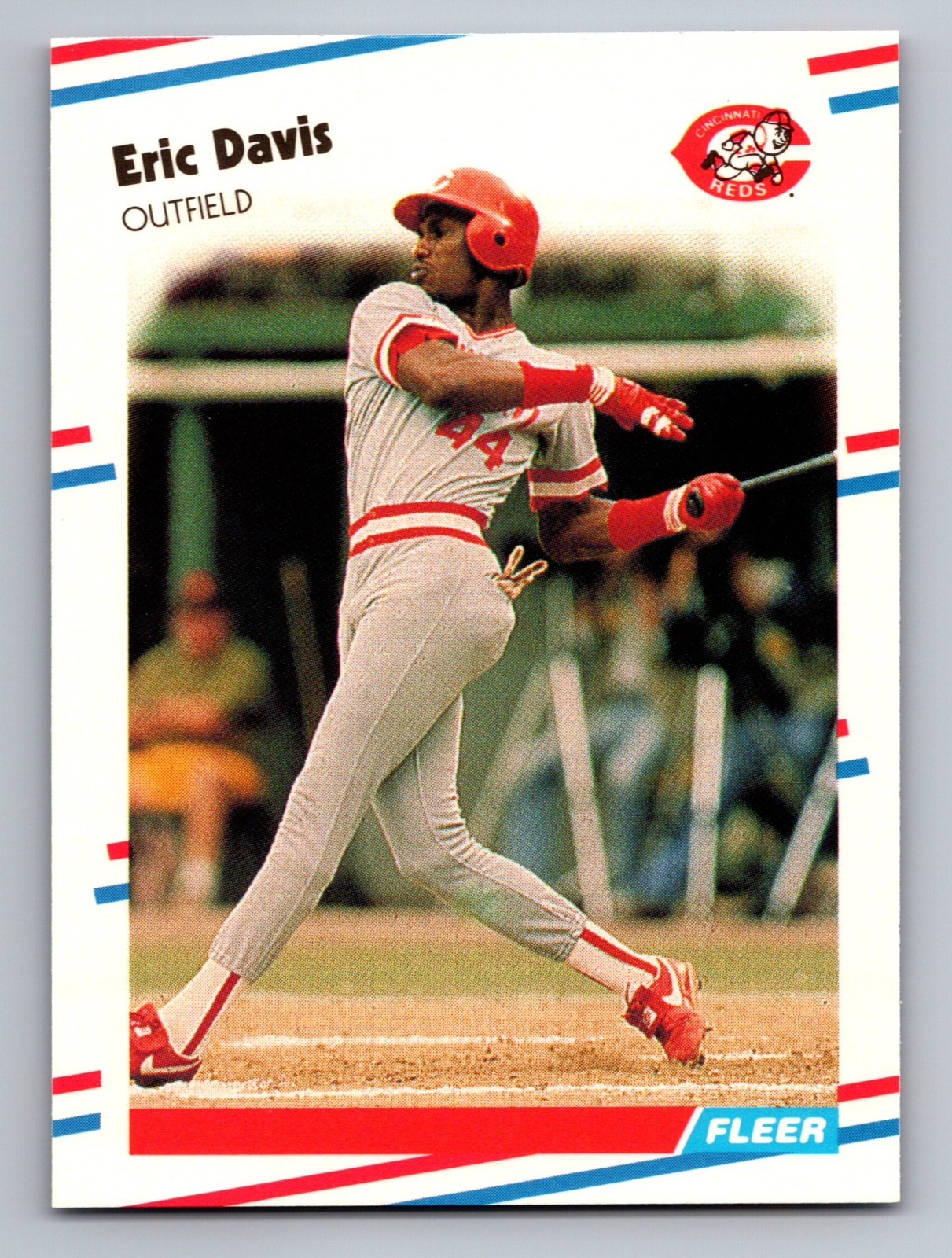 1988 FLEER GLOSSY - ERIC DAVIS #231 CINCINNATI REDS
