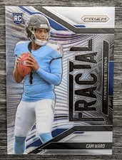 2025 Panini Prizm Cam Ward Fractal #11 Rookie RC Tennessee Titans