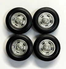 Rally Wheels & Tires 1/18 Ertl American Muscle  / Auto World HTF !