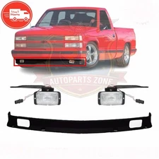 Front Bumper Lower Valance w/ Fog Lights 1988-2000 Chevy & GMC C/K Series