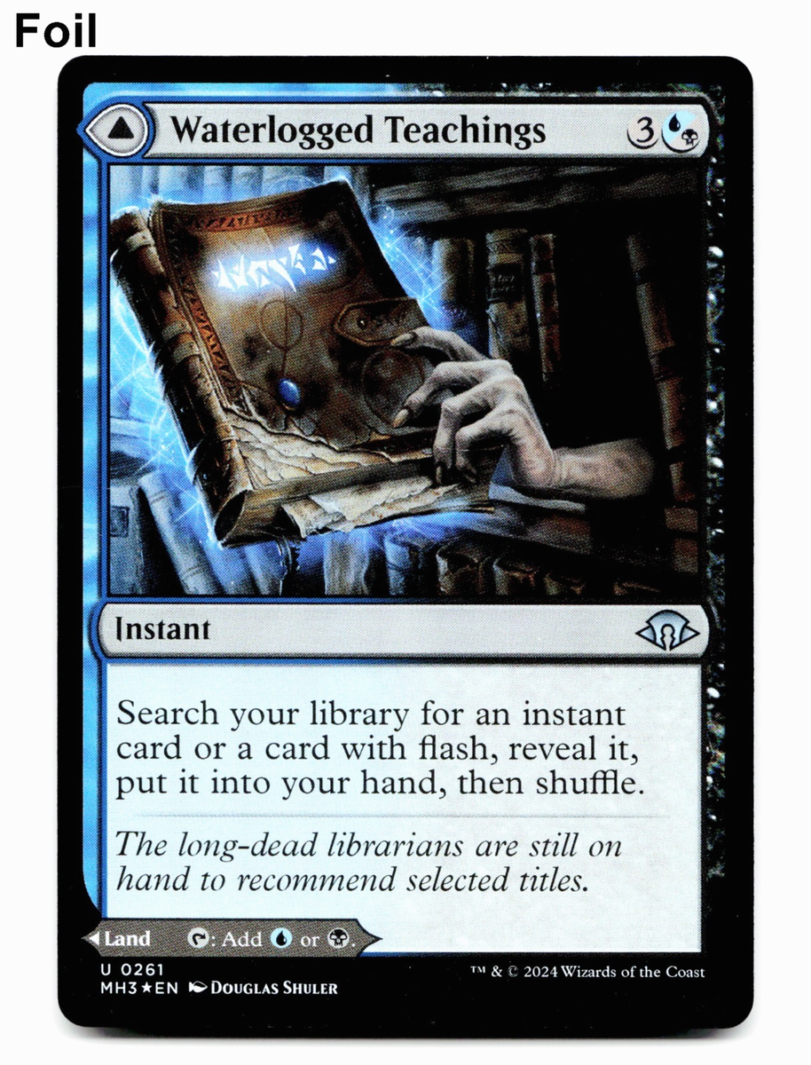 Waterlogged Teachings / Inundated Archive (FOIL) - [Modern Horizons 3] MTG  NM
