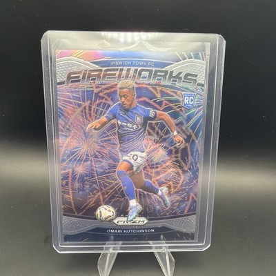 2024-25 Panini Prizm Omari Hutchinson Rookie Card Ipswich Town Fireworks Edition