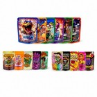 3.5g Mixed Smell Proof Mylar Stand Up Bags Zip Seal Food Storage Pouches 100pcs