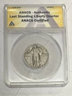 1930 25c Standing Liberty Last Date Silver Quarter ANACS Certified *AUCTION*