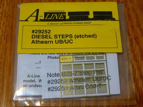 Pasos diésel de latón A-Line 29252 HO para carcasas Athearn UB/UC | Condition: Used