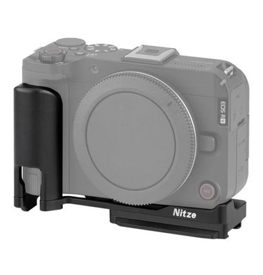 L Shape Handgrip for Canon R50 V Camera, Quick Release Plate for Arca, Cold Shoe