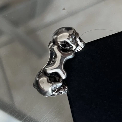 Anel de diamante prata caveira e ossos Stephen Webster tamanho 10 NOVO!!! - Imagem 4 de 4