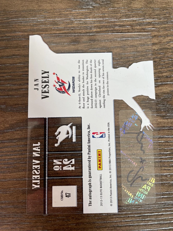 2012-13 Panini Elite #47 Jan Vesely Rookie Inscriptions - Image 2 of 2