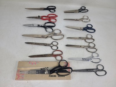 Vintage Antique Shears Scissors Mixed Mixed Lot Of 14 (Wiss, Clauss)