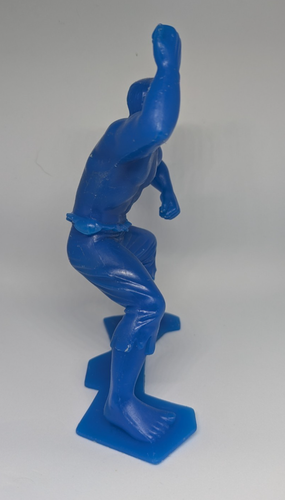 Vintage Louis Marx Marvel Blue Incredible Hulk Figure 6 pollici 1967 giocattolo plastica - Foto 3 di 5
