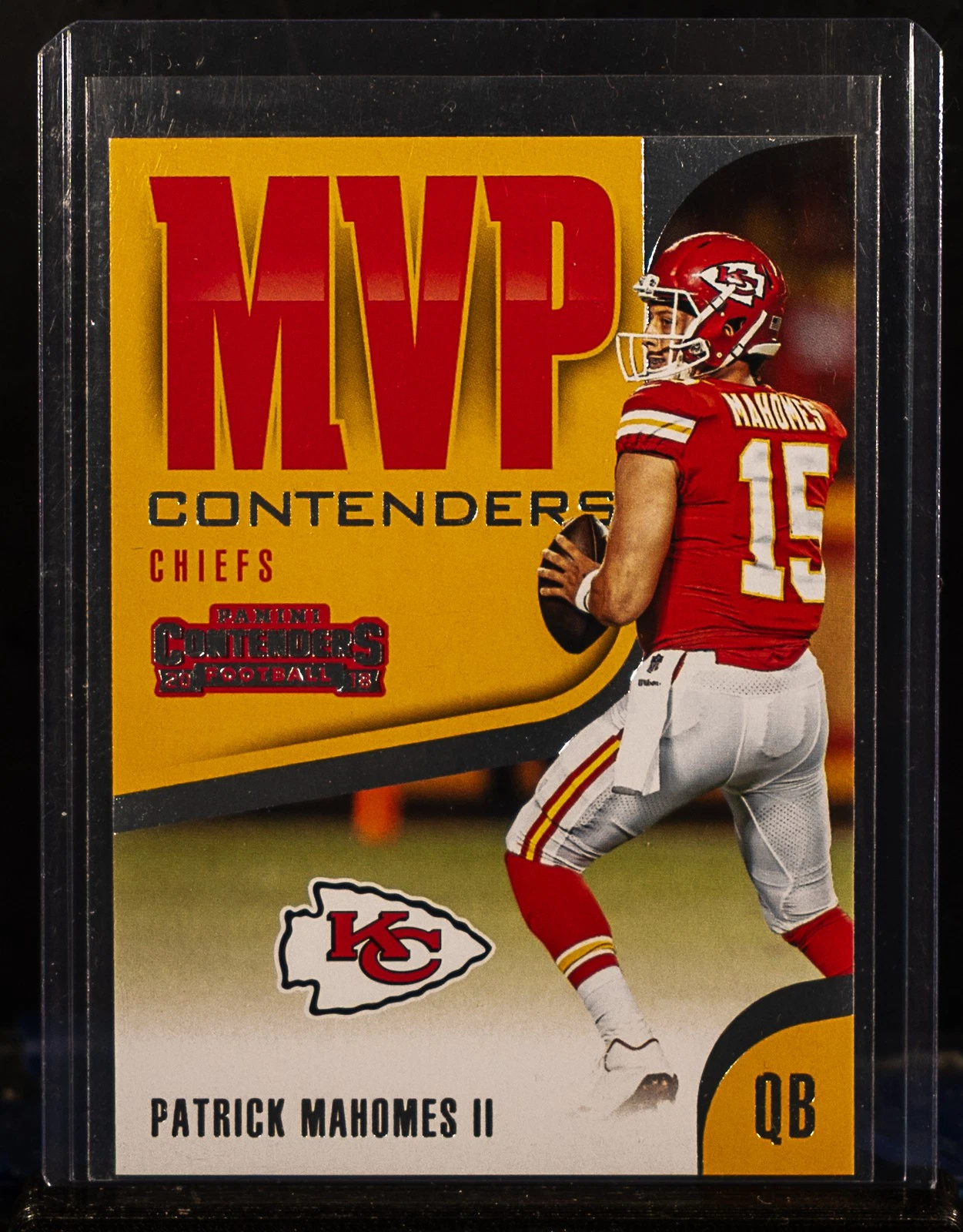 Patrick Mahomes trading card