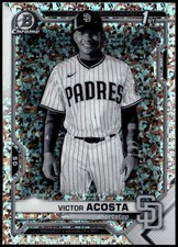 2021 Bowman Chrome #BCP-151 Victor Acosta Prospects Black White Mini-Diamond F3