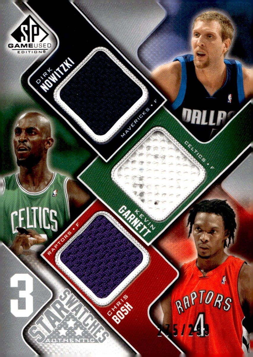 2009-10 SP Game Used - 3 Star Swatches Dirk Nowitzki, Kevin 