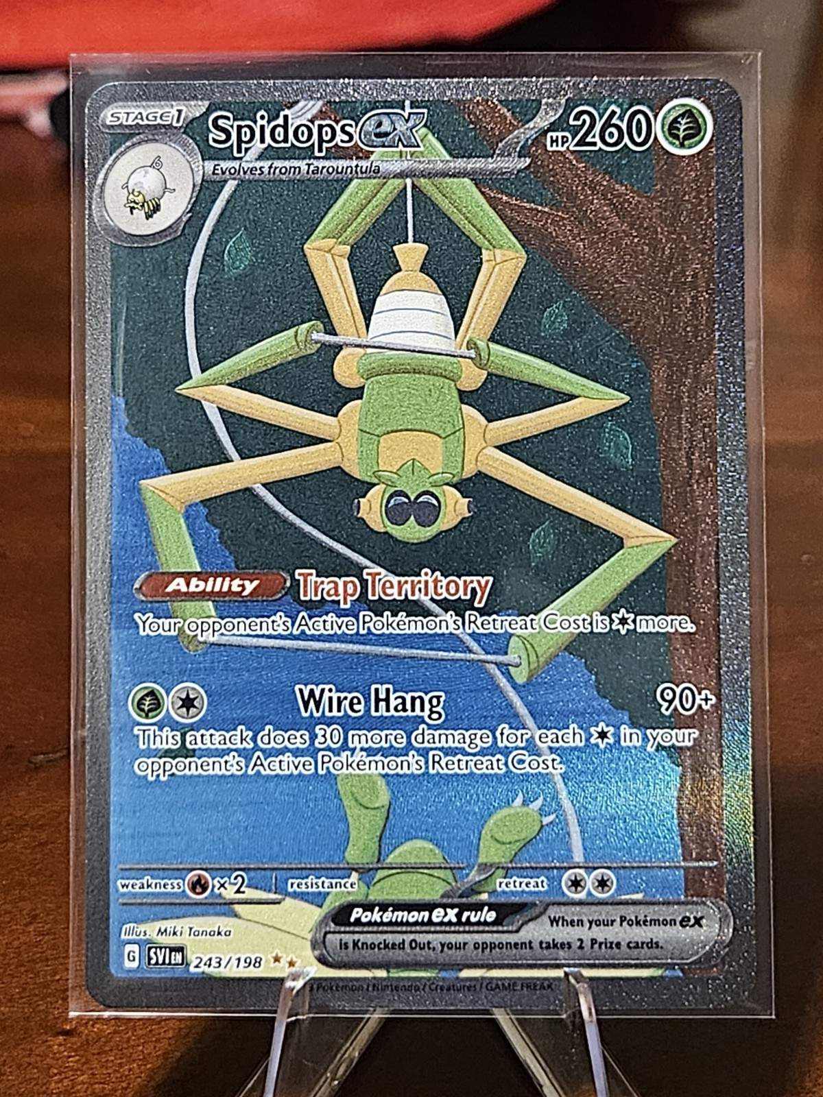 Spidops ex 243/198 Illustration Rare SV01 Scarlet and Violet Pokemon TCG NM