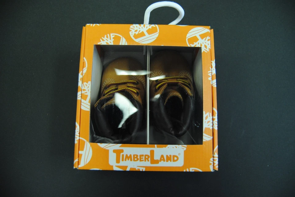 НОВЫЙ МЛАДЕНЦА TIMBERLAND TB032867231 КРОВАТКИ ЗАГРУЗКИ 6» НА ШНУРОВКЕ ЗАГРУЗКИ ПШЕНИЦЫ НУБУК - Изображение 4 из 4