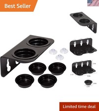 Space-Saving Reptile Double Bowl Feeding Dish with Suction for Efficient Feeding