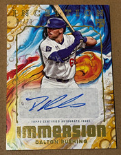 2025 Topps Inception Dalton Rushing RC Immersion Auto Gold /20 Sticker 01/20