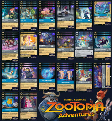 Disney Lorcana Zootopia Adventures | Powerful Custom 60-Card Deck | Ready2Play
