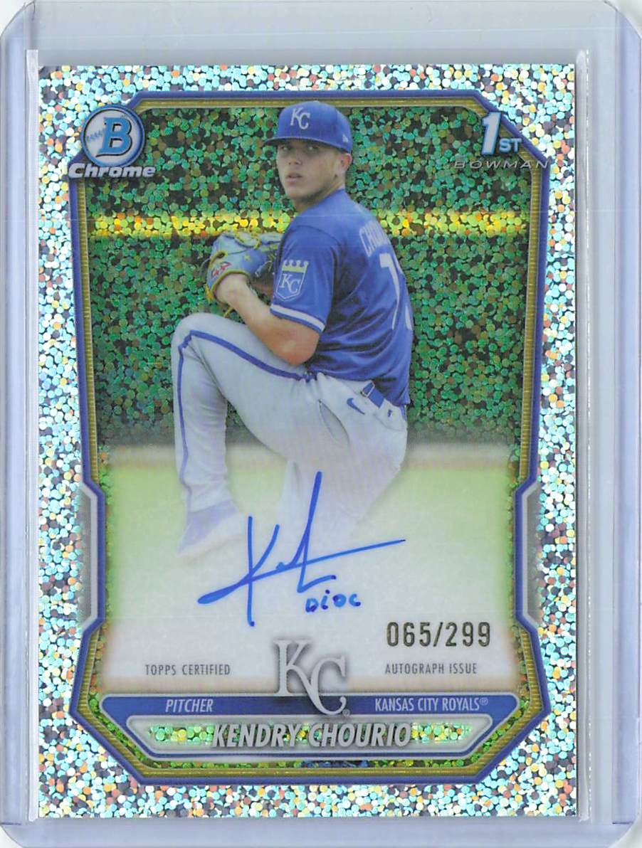 2026 Bowman #CPA-KC Kendry Chourio Chrome Prospect Auto Speckle Refractor #/299