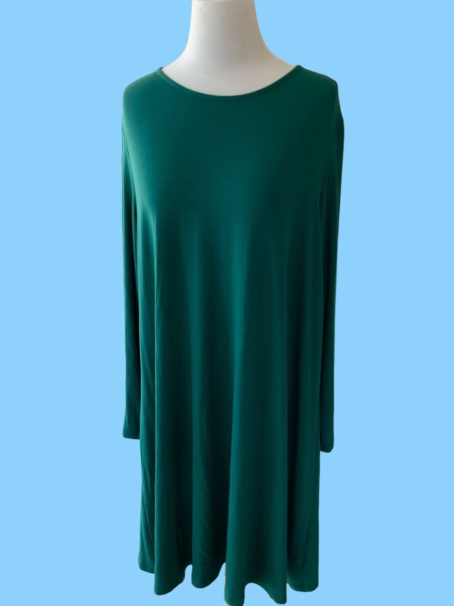 OLD NAVY LADIES LONG SLEEVE SOLID GREEN LIGHTWEIGHT TSHIRT DRESS NWT XL |  eBay