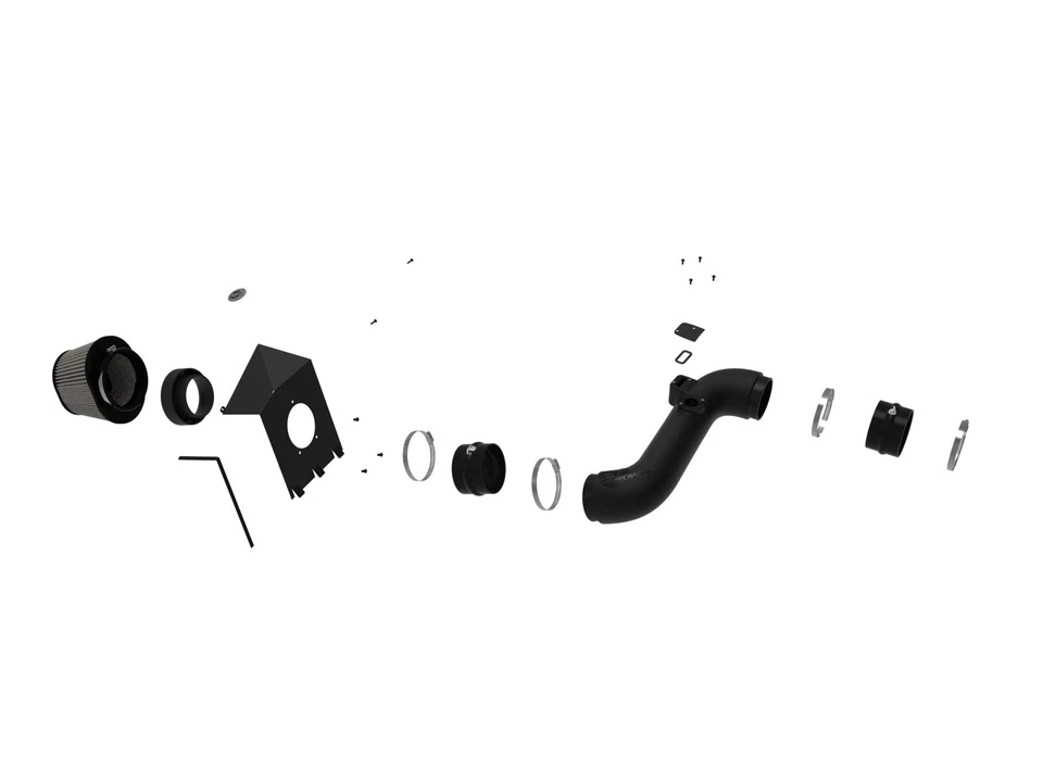 aFe 51-32322 Magnum FORCE entrada de ar frio para 11-16 Silverado 2500HD 6.6L diesel - Imagem 4 de 4