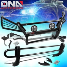 BLACK BRUSH GRILLE+REAR BUMPER GUARD+CLEAR FOG LIGHT FIT 03-09 RX330/350/400H