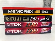 Mixed Lot of 4 Cassette Tapes Unused Sealed 90 Minute