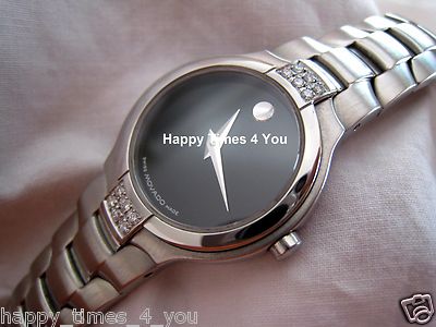 Authentic women’s portico movado watch best offer MOVADO 0604574 LADIES PORTICO STAINLESS STEEL TWO TONE WATCH  main image 2