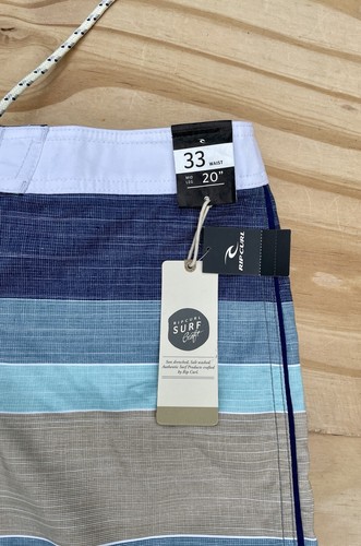 Pantaloncini Rip Curl Surf Artigianali Tavola Uomo Spiaggia, Nuoto Righe Multicolore Tg. 33 - Foto 2 di 6