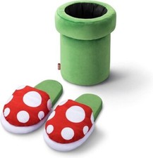 Nintendo Super Mario Home  Party Room Slippers Piranha Plant/Earthen Pipe Japan