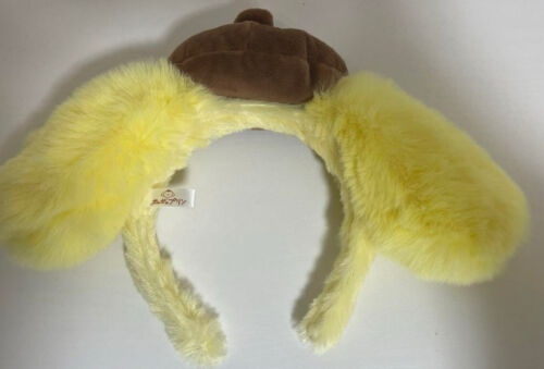 Sanrio Puroland Limited Pompom Purin Beret Hat Plush Headband FLUFFY - Picture 2 of 4
