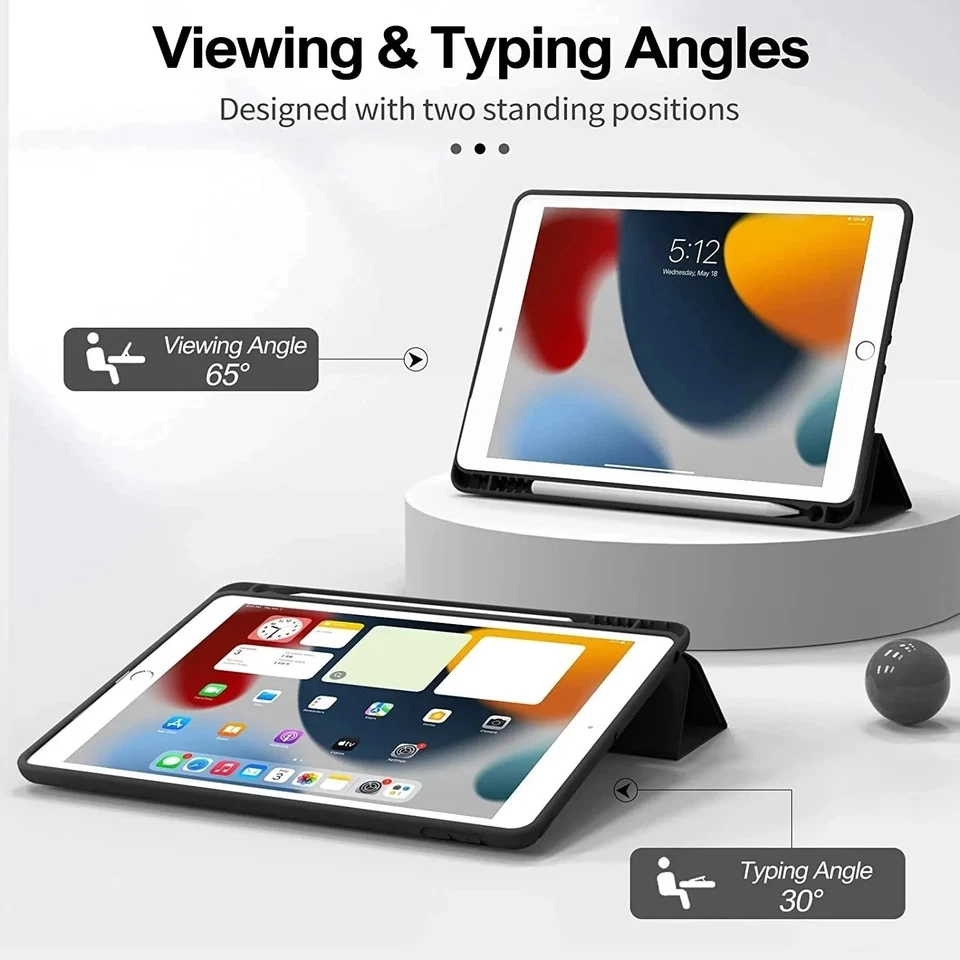 Smart Case with Pen Holder For iPad 10.2 9th/8th/7th Gen iPad Air3/iPad Pro 10.5 - Image 4 of 4