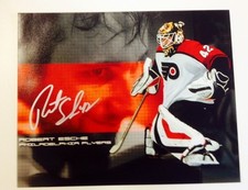 Philadelphia Flyers Robert Esche Autographed Photo From Dave Schultz Collection