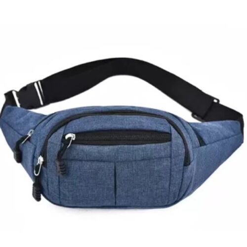Herren Damen Bauchtasche Gürtel Hüfttasche Cross Body Sling Schulter Reise Sport Tasche - Bild 14 von 16