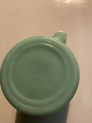 Fire-King , Jadeite D Handle Coffee Cup