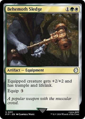 final fantasy mtg behemoth - Gunslinger in the Abyss - Behemoth Sledge | Magic: the