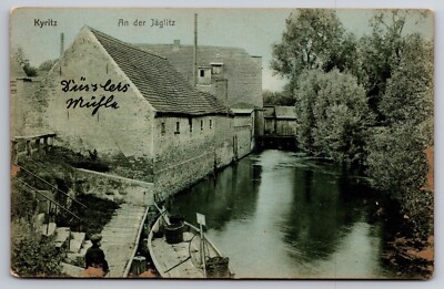 An der Jäglitz Kyritz Brandenburg Germany c1910 Postcard